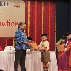 Mast. Priyanshu Singh Prize for Best Acting at Lalit Kala Mahotsav