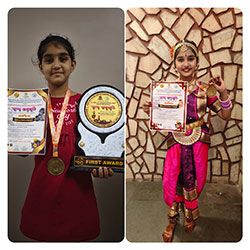 1<sup>st</sup> award for national bharatnatyam group dance 2025-26