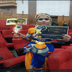 1<sup>st</sup> award for national bharatnatyam group dance 2025-26