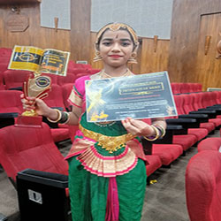 1<sup>st</sup> award for national bharatnatyam group dance  2025-26
