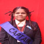 Student Council Blue Captain Miss. Khatija Chaudhary