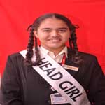 Student Council Head Girl Miss. Pooja Bishnoi