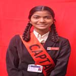 Student Council Red Captain Miss. Bhagyashree Jaiswal